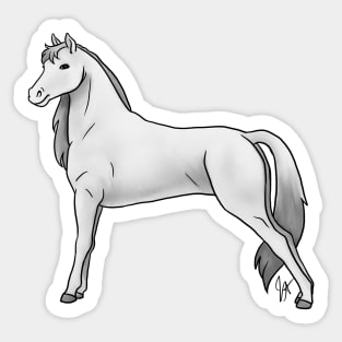 Horse - Morgan - White Sticker